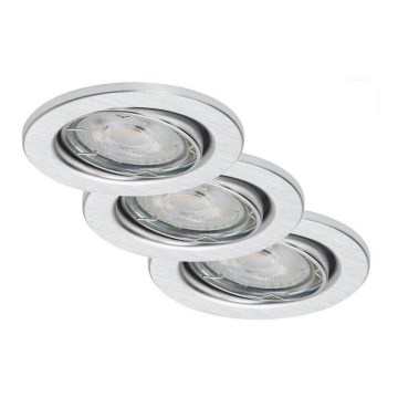 Briloner 7149-039 - ZESTAW 3xLED Ściemnialna lampa łazienkowa 1xGU10/5W/230V IP23