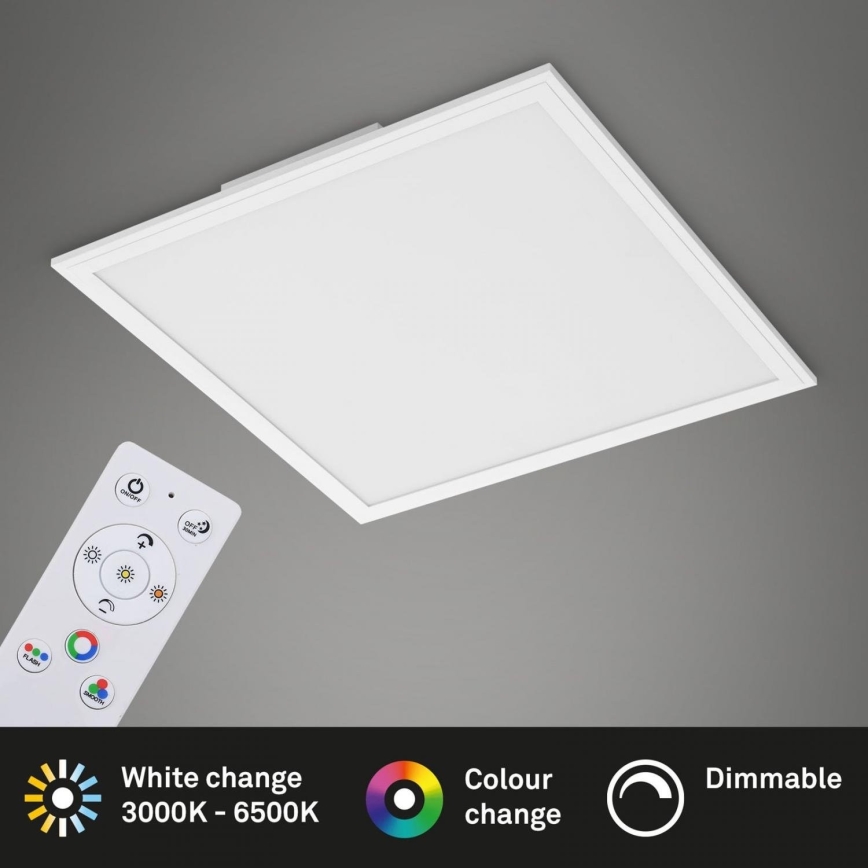 Briloner 7152-016 - LED RGB Panel natynkowy ściemnialny COLOUR LED/24W/230V 3000-6500K + pilot zdalnego sterowania