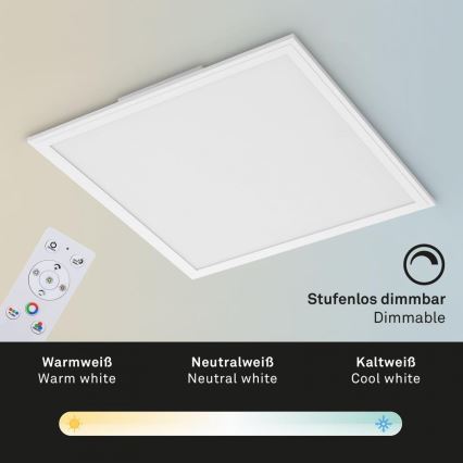 Briloner 7152-016 - LED RGB Panel natynkowy ściemnialny COLOUR LED/24W/230V 3000-6500K + pilot zdalnego sterowania