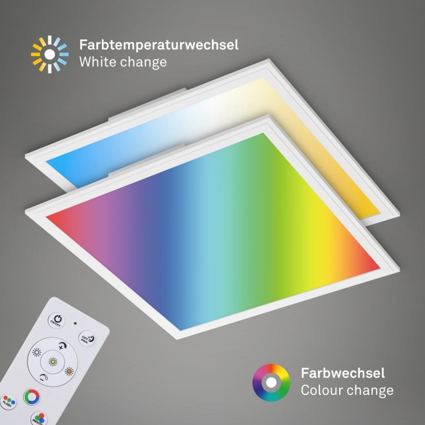 Briloner 7152-016 - LED RGB Panel natynkowy ściemnialny COLOUR LED/24W/230V 3000-6500K + pilot zdalnego sterowania
