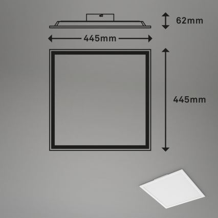 Briloner 7152-016 - LED RGB Panel natynkowy ściemnialny COLOUR LED/24W/230V 3000-6500K + pilot zdalnego sterowania