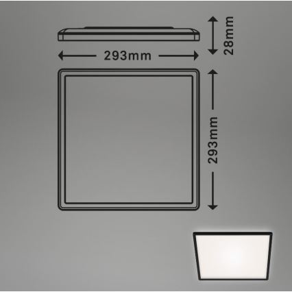 Briloner 7156-415 - LED Plafon SLIM LED/18W/230V