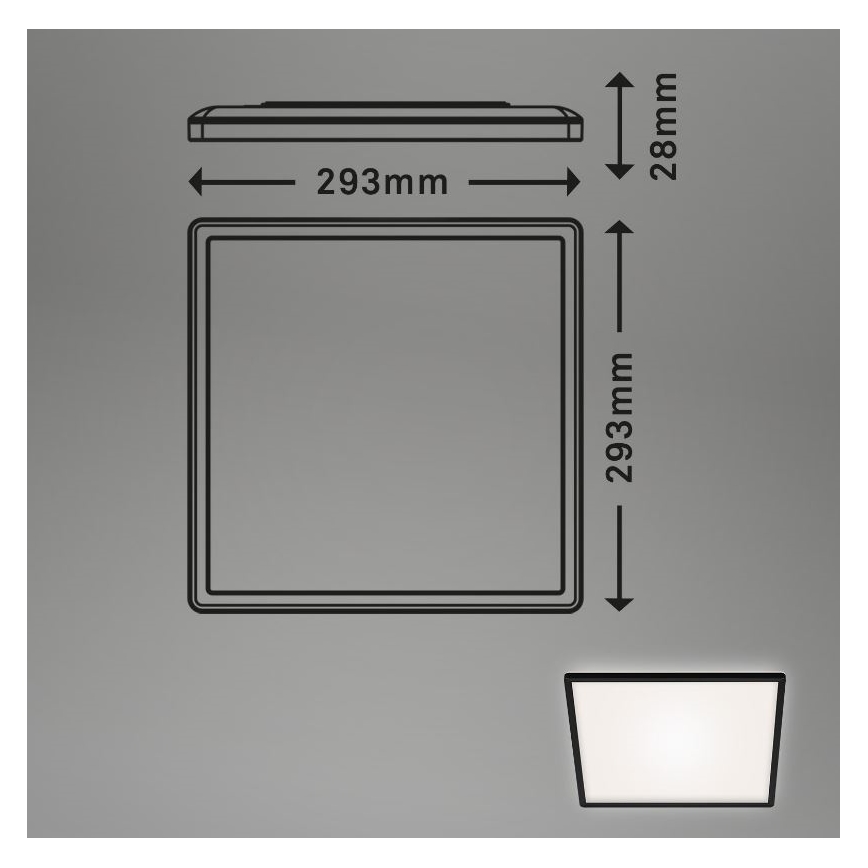 Briloner 7156-415 - LED Plafon SLIM LED/18W/230V
