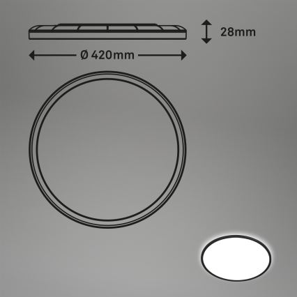 Briloner 7157-415 - LED Plafon SLIM LED/22W/230V śr. 42 cm