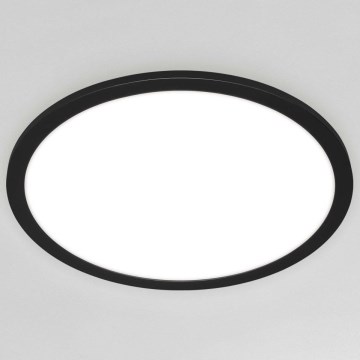 Briloner 7168-015 - LED Plafon ściemnialny PIATTO LED/22W/230V 3000-6500K śr. 40 cm czarny + zdalne sterowanie
