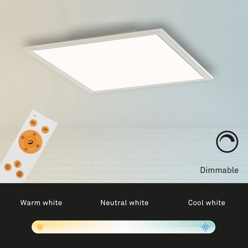 Briloner 7194-016 - LED Ściemniany plafon SIMPLE LED/18W/230V 3000-6500K + pilot