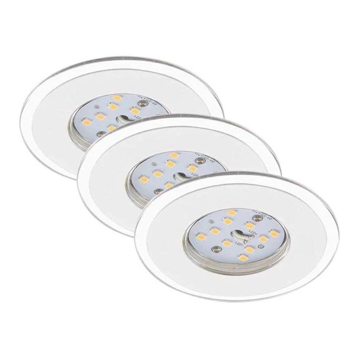 Briloner 7197-036-ZESTAW 3x LED Ściemnialna łazienkowa oprawa wpuszczana LED/4,5W/230V IP44