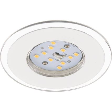 Briloner 7197-036-ZESTAW 3x LED Ściemnialna łazienkowa oprawa wpuszczana LED/4,5W/230V IP44