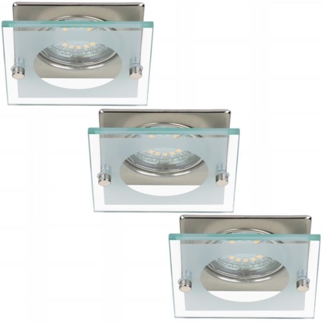 Briloner 7202-032 - ZESTAW 3x LED Oświetlenie łazienkowe natynkowe ATTACH 1xGU10/4W/230V