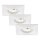 Briloner 7205-036 - ZESTAW 3x LED Łazienkowa oprawa wpuszczana ATTACH LED/5W/230V IP44 biała