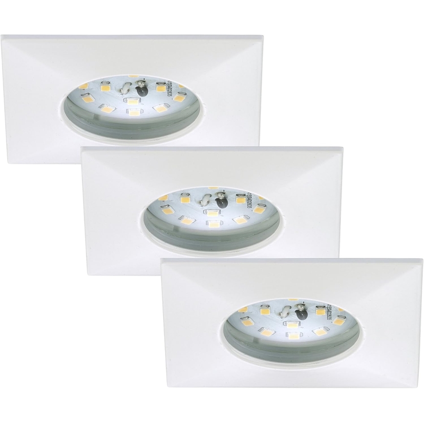Briloner 7205-036 - ZESTAW 3x LED Łazienkowa oprawa wpuszczana ATTACH LED/5W/230V IP44 biała