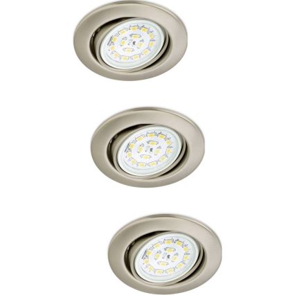 Briloner 7208-032 - ZESTAW 3xLED Oprawa wpuszczana ATTACH 3xGU10/5W/230V
