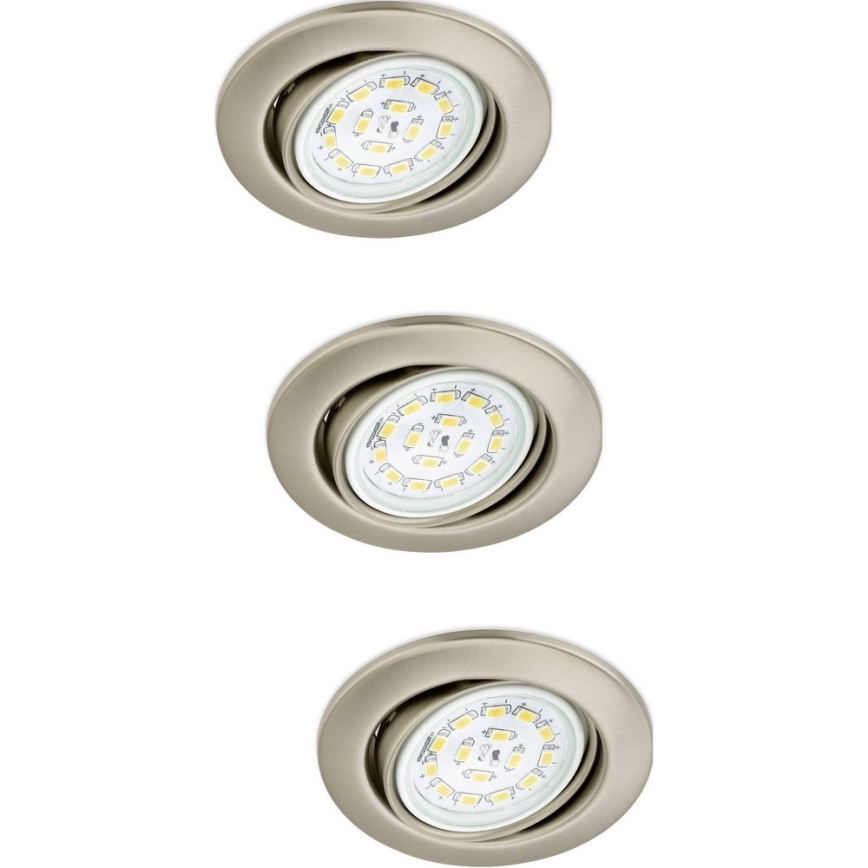 Briloner 7208-032 - ZESTAW 3xLED Oprawa wpuszczana ATTACH 3xGU10/5W/230V