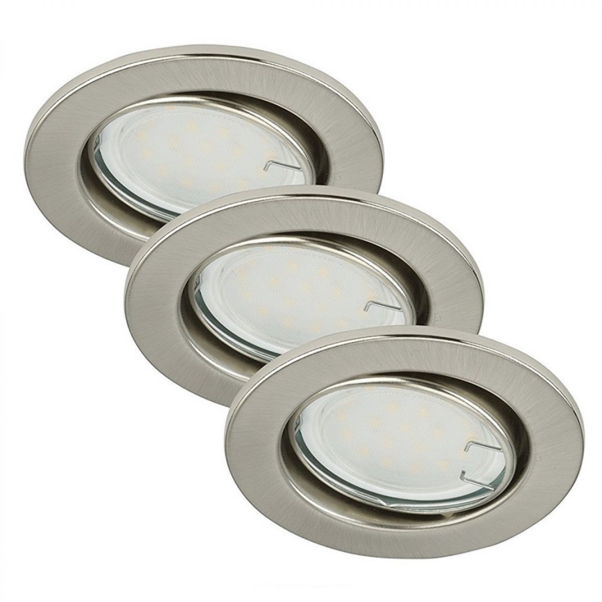 Briloner 7208-032 - ZESTAW 3xLED Oprawa wpuszczana ATTACH 3xGU10/5W/230V
