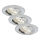 Briloner 7209-039 - ZESTAW 3x LED wpuszczana oprawa łazienkowa ATTACH LED/5W/230V IP23 matowy chrom