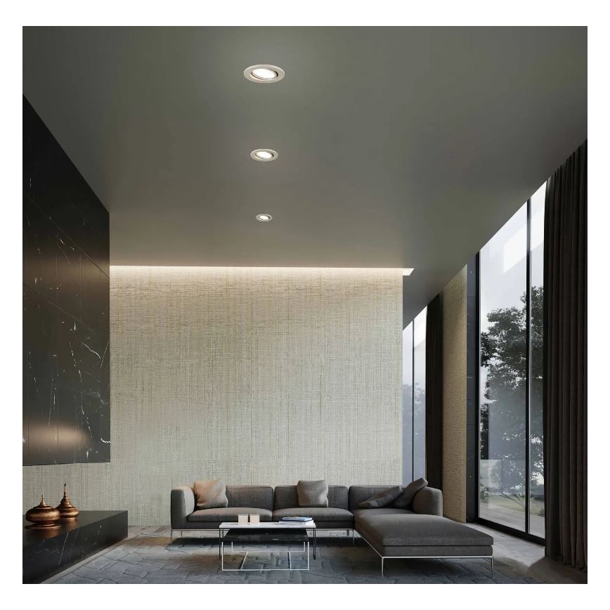 Briloner 7221-032 - ZESTAW 3x LED Łazienkowe oświetlenie wpuszczane 1xGU10/3W/230V IP23 matowy chrom