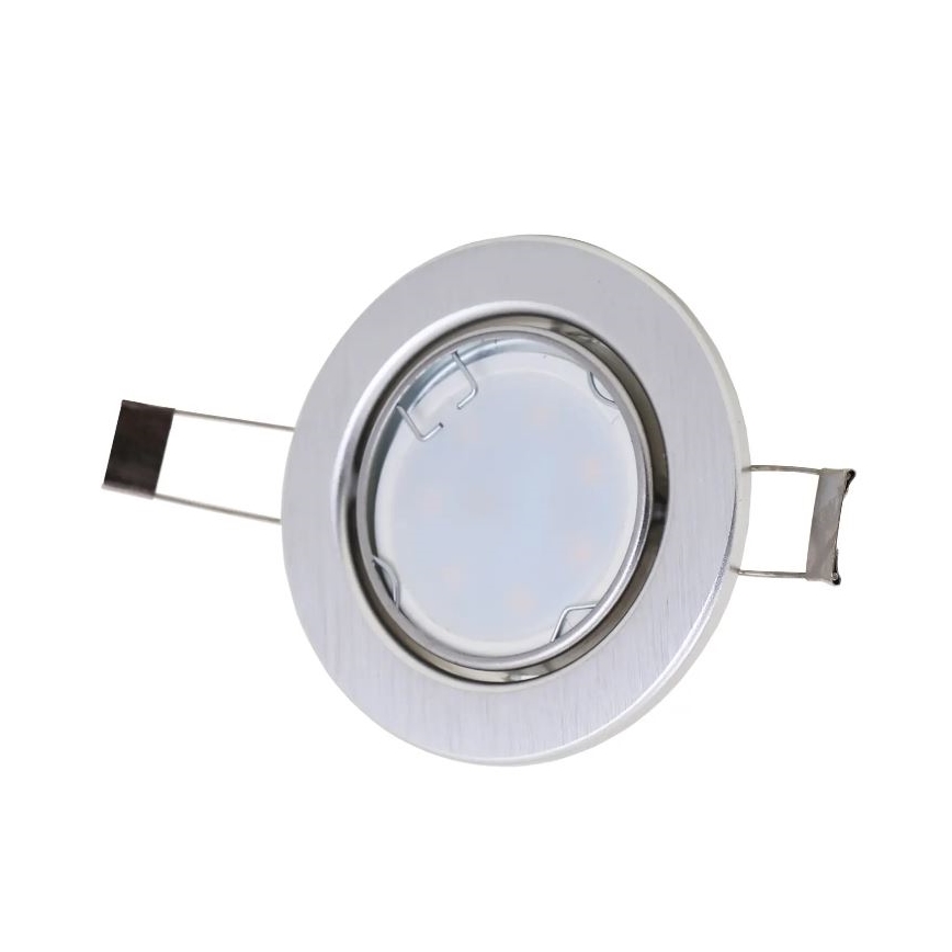 Briloner 7221-039 - ZESTAW 3x LED Łazienkowa oprawa wpuszczana 1xGU10/3W/230V IP23 srebrny