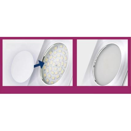 Briloner 7224-040 - ZESTAW 4x Dyfuzor do lamp wpuszczanych śr. 69 mm