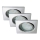 Briloner 7230-038 - ZESTAW 3x LED Łazienkowa oprawa wpuszczana 1xGU10/3W/230V IP23