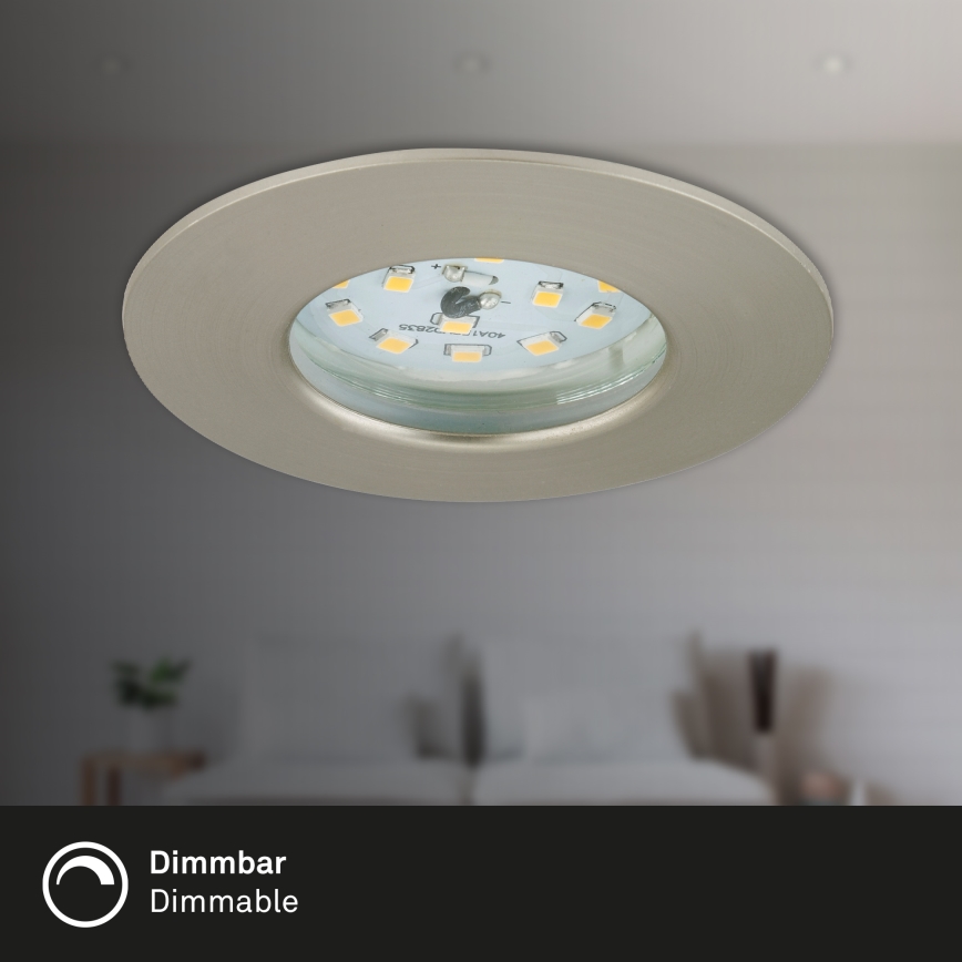 Briloner 7231-032 - ZESTAW 3x LED Ściemnialne wpuszczane oświetlenie łazienkowe ATTACH jasny LED/5,5W/230V IP44