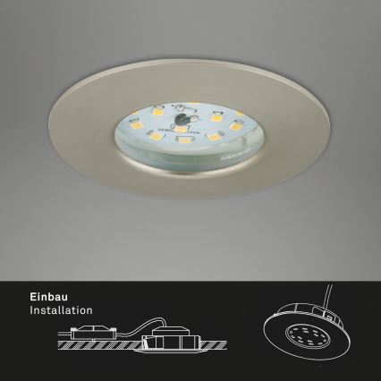 Briloner 7231-032 - ZESTAW 3x LED Ściemnialne wpuszczane oświetlenie łazienkowe ATTACH jasny LED/5,5W/230V IP44