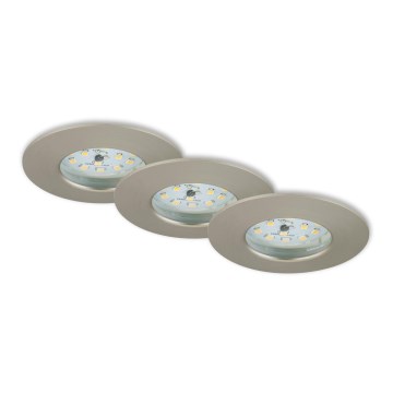 Briloner 7231-032 - ZESTAW 3x LED Ściemnialne wpuszczane oświetlenie łazienkowe ATTACH jasny LED/5,5W/230V IP44