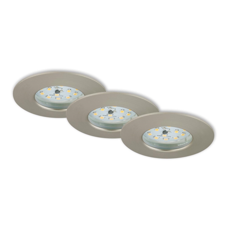 Briloner 7231-032 - ZESTAW 3x LED Ściemnialne wpuszczane oświetlenie łazienkowe ATTACH jasny LED/5,5W/230V IP44