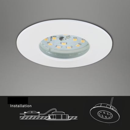 Briloner 7231-036 - ZESTAW 3x LED Ściemnialne wpuszczane oświetlenie łazienkowe LED/5,5W/230V IP44
