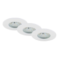 Briloner 7231-036 - ZESTAW 3x LED Ściemnialne wpuszczane oświetlenie łazienkowe LED/5,5W/230V IP44