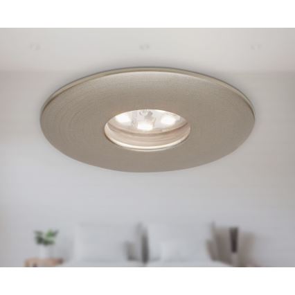 Briloner 7240-032 - ZESTAW 3x LED Łazienkowa oprawa wpuszczana ATTACH LED/1,8W/230V IP44 matowy chrom