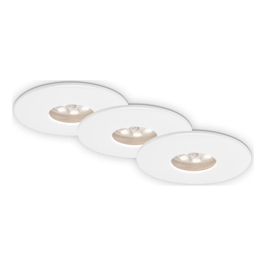 Briloner 7240-036 -ZESTAW 3x LED Łazienkowa oprawa wpuszczana ATTACH LED/1,8W/230V IP44 biały