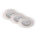 Briloner 7257-039 - ZESTAW 3x LED Łazienkowa oprawa wpuszczana ATTACH LED/4,5W/230V IP44