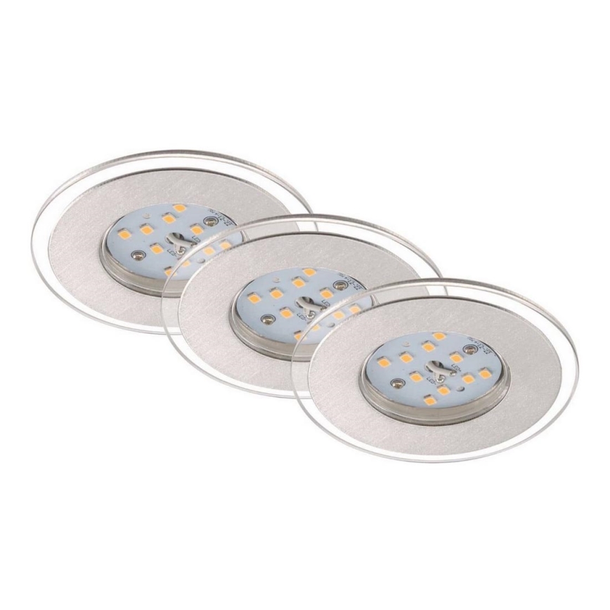 Briloner 7257-039 - ZESTAW 3x LED Łazienkowa oprawa wpuszczana ATTACH LED/4,5W/230V IP44