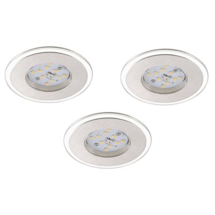 Briloner 7257-039 - ZESTAW 3x LED Łazienkowa oprawa wpuszczana ATTACH LED/4,5W/230V IP44