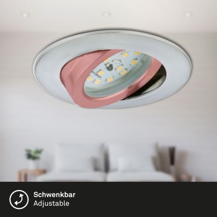 Briloner 7296-019 - LED Ściemnialne wpuszczane oświetlenie łazienkowe LED/6,5W/230V IP23