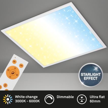 Briloner 7303-016 - LED Plafon ściemnialny STARRY SKY LED/36W/230V 3000-6000K + zdalne sterowanie
