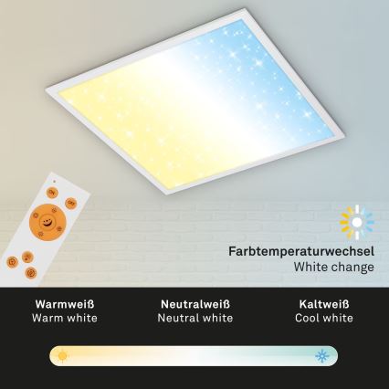 Briloner 7303-016 - LED Plafon ściemnialny STARRY SKY LED/36W/230V 3000-6000K + zdalne sterowanie