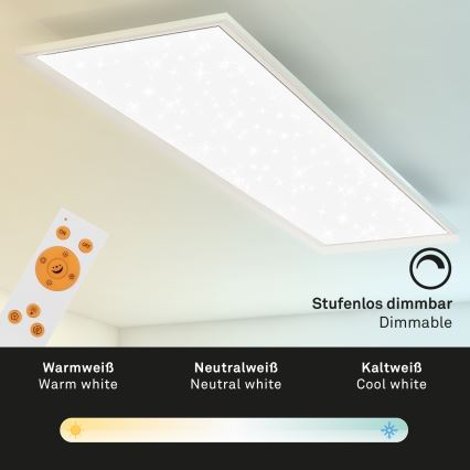 Briloner 7304-016 - LED Plafon ściemnialny STARRY SKY LED/36W/230V 3000-6000K + pilot zdalnego sterowania