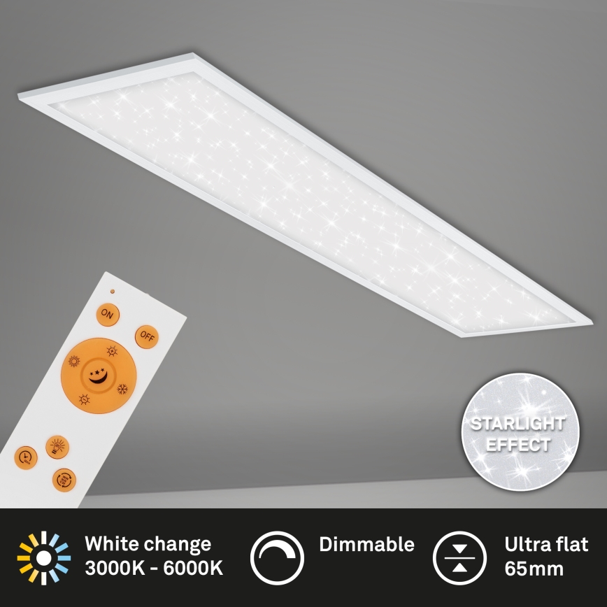 Briloner 7304-016 - LED Plafon ściemnialny STARRY SKY LED/36W/230V 3000-6000K + pilot zdalnego sterowania