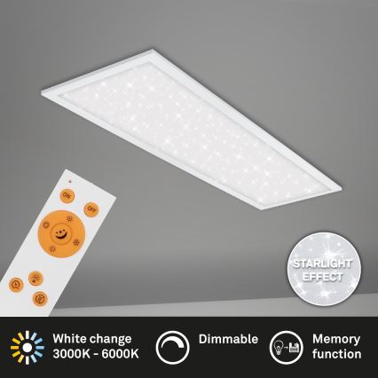 Briloner 7308-016 - LED Plafon ściemnialny STARRY SKY LED/24W/230V 3000-6000K + pilot zdalnego sterowania