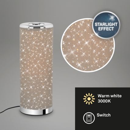 Briloner 7334-011 - LED Lampa stołowa STARRY SKY 1xGU10/5W/230V brązowa