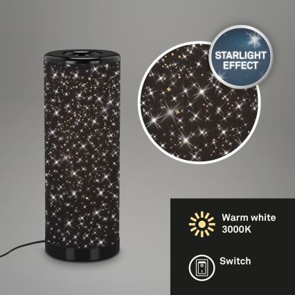 Briloner 7334-015 - LED Lampa stołowa STARRY SKY 1xGU10/5W/230V czarna