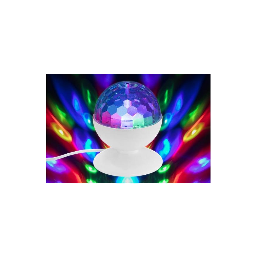 Briloner 7357-016 - LED Lampa stołowa disco kula DISCO LIGHT 1xE27/3W/230V