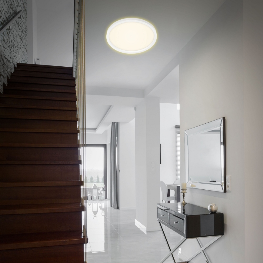 Briloner 7363-016 - LED Plafon CADRE LED/22W/230V d. 42,5 cm biały