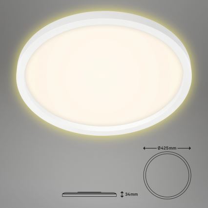 Briloner 7363-016 - LED Plafon CADRE LED/22W/230V d. 42,5 cm biały