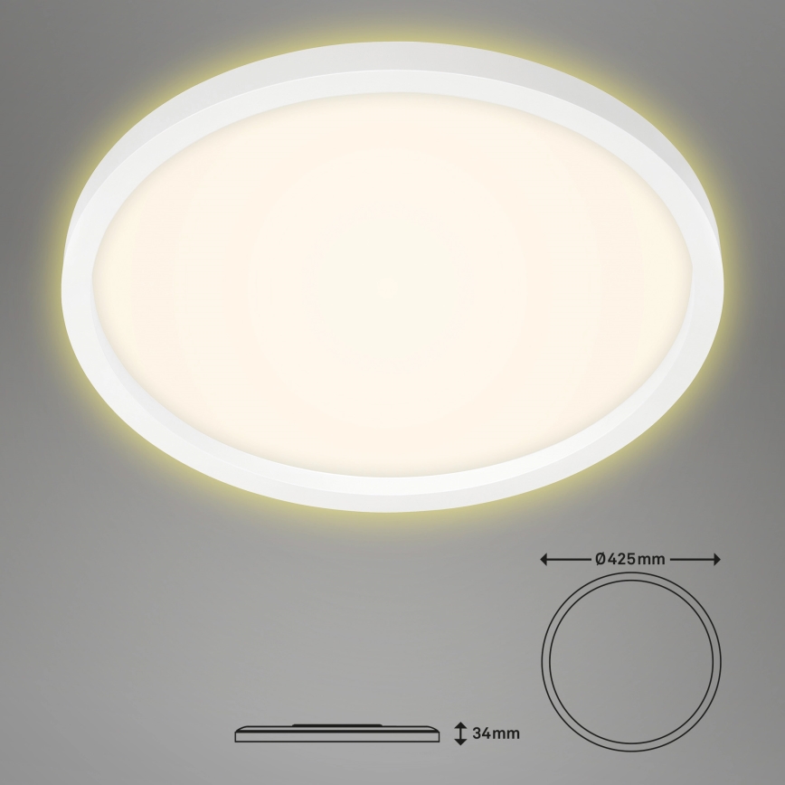 Briloner 7363-016 - LED Plafon CADRE LED/22W/230V d. 42,5 cm biały