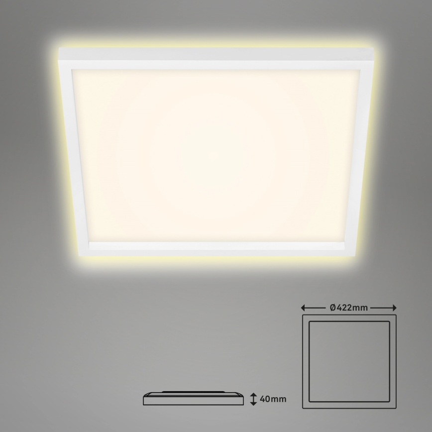 Briloner 7364-016 - LED Plafon CADRE LED/22W/230V 42,2x42,2 cm biały