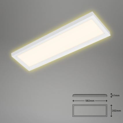 Briloner 7365-016 - LED Plafon CADRE LED/22W/230V 58,2x20,2 cm biały