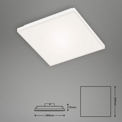 Briloner 7378-016 - LED Panel ściemnialny LED/12W/230V 3000/4000/6500K + pilot zdalnego sterowania