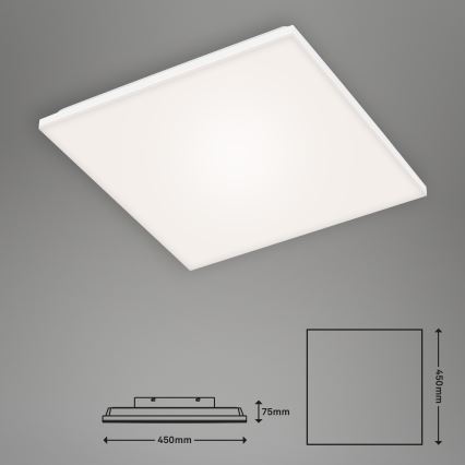 Briloner 7378-116 - LED Plafon ściemnialny FRAMELESS LED/24W/230V 3000-6500K + pilot zdalnego sterowania